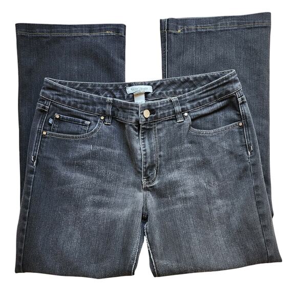 White House Black Market Denim - White House Black Market Jeans Womens Size 12R Blanc Black Bootcut Flex Pant